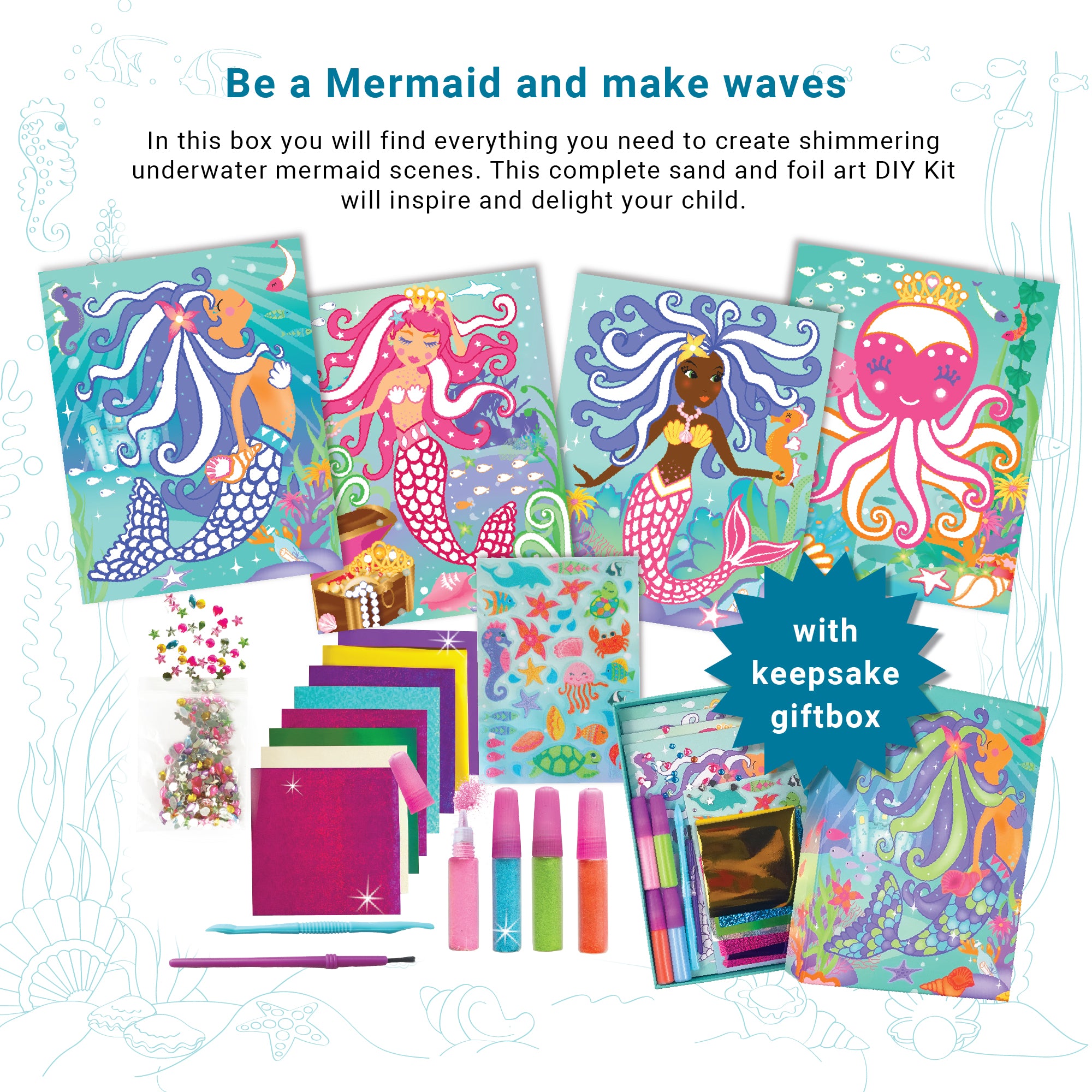 Mermaids Sand & Foil Art Set
