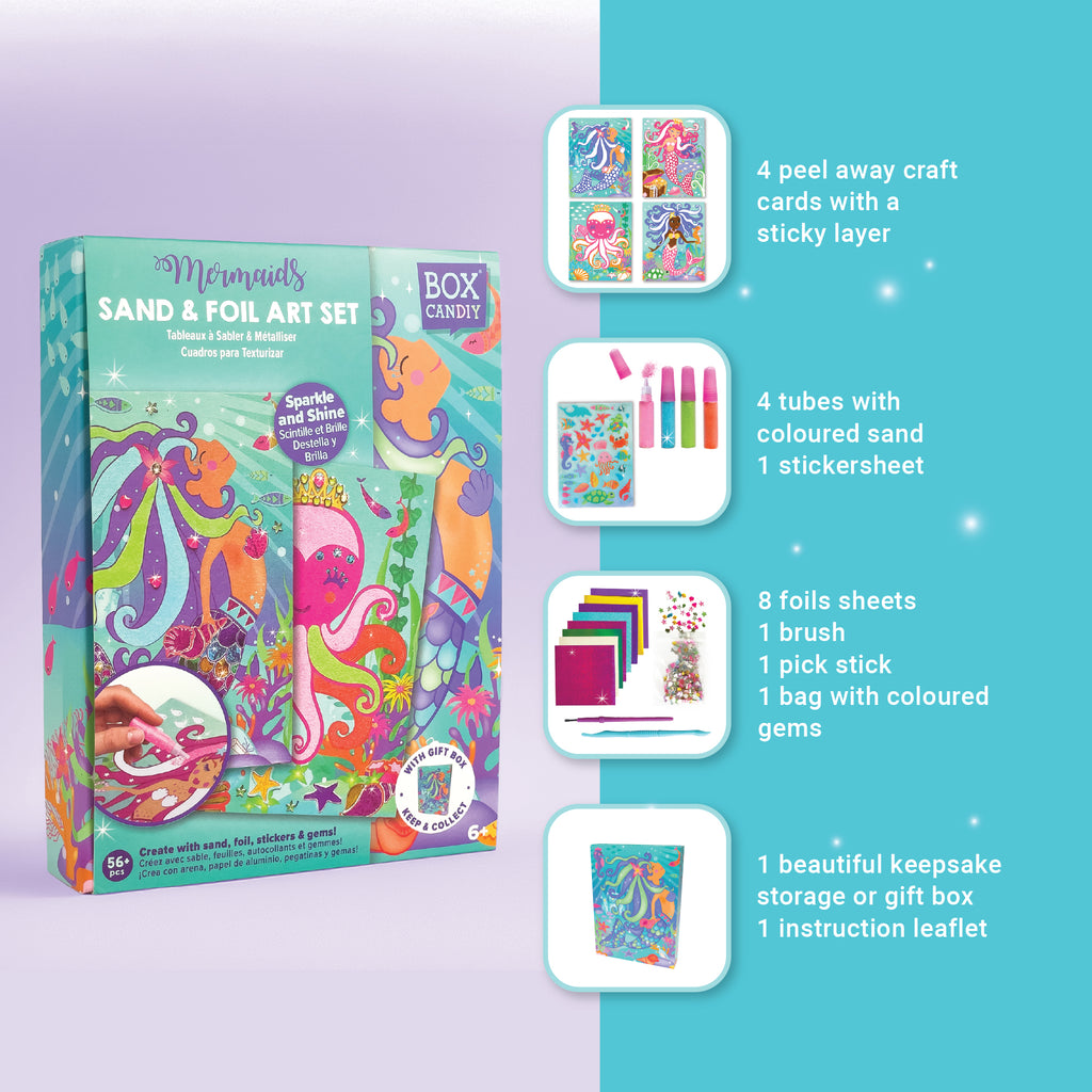 Mermaids Sand & Foil Art Set