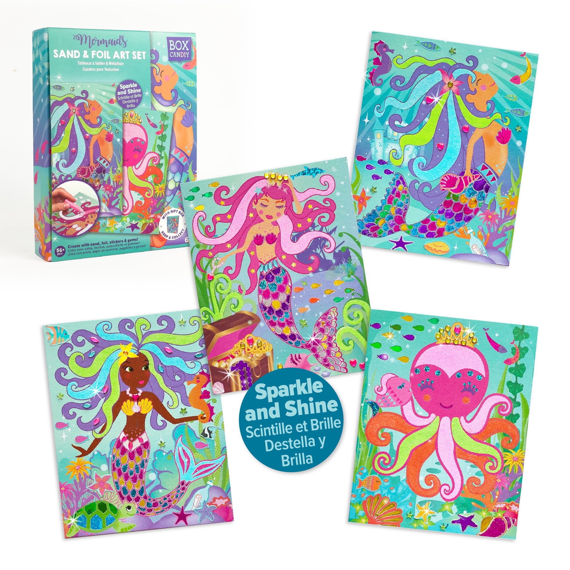 Mermaids Sand & Foil Art Set