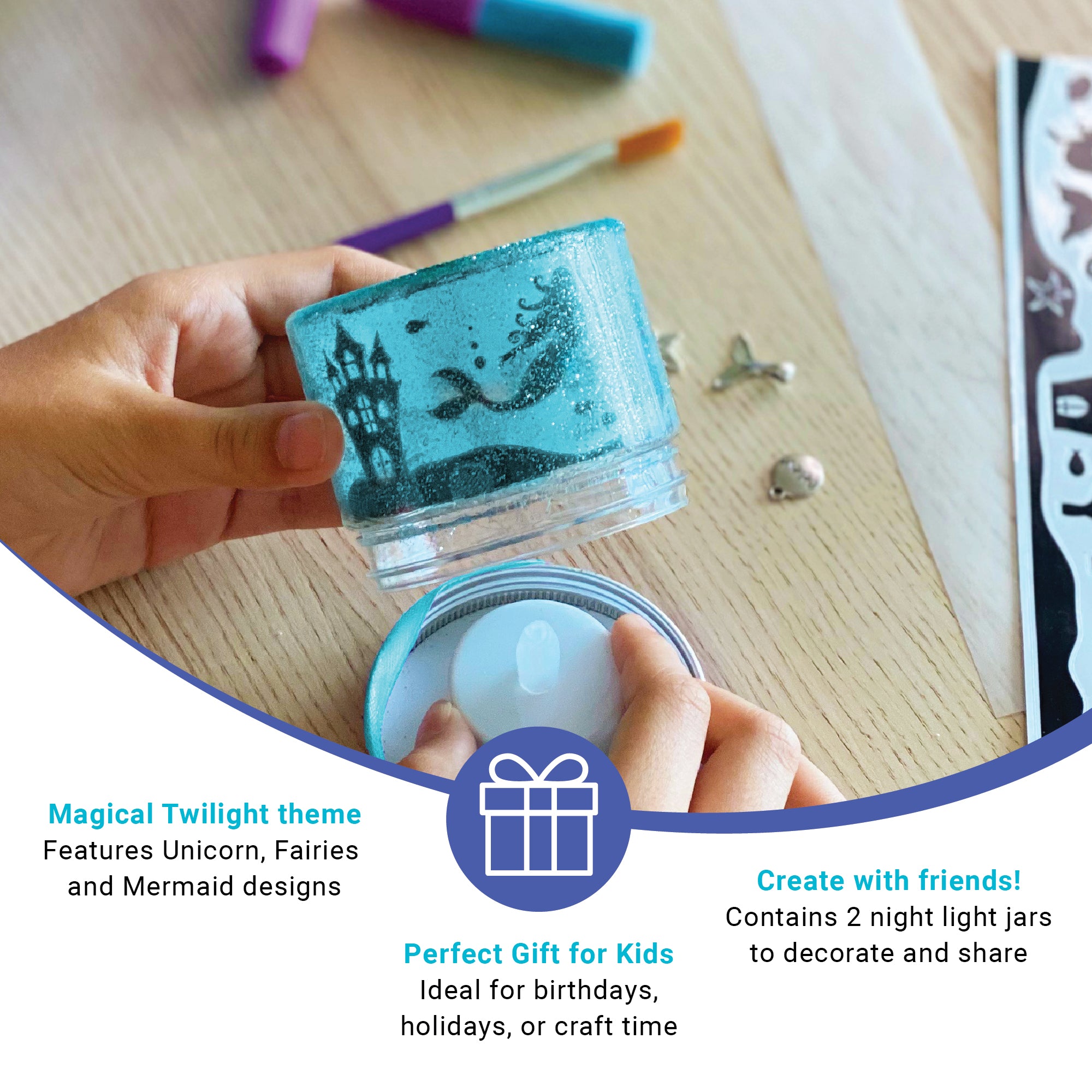 Twilight Night Light Jars Set