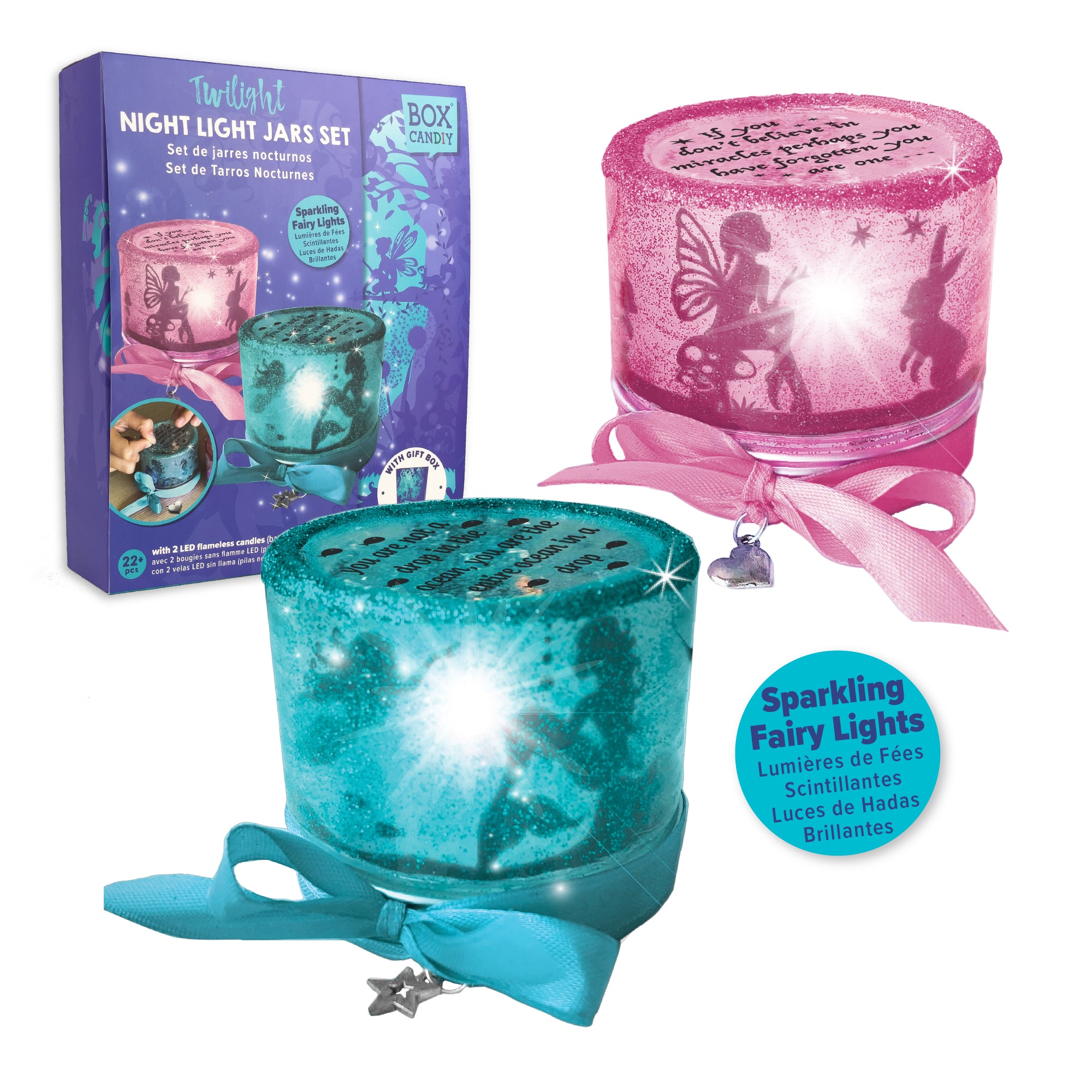 Twilight Night Light Jars Set