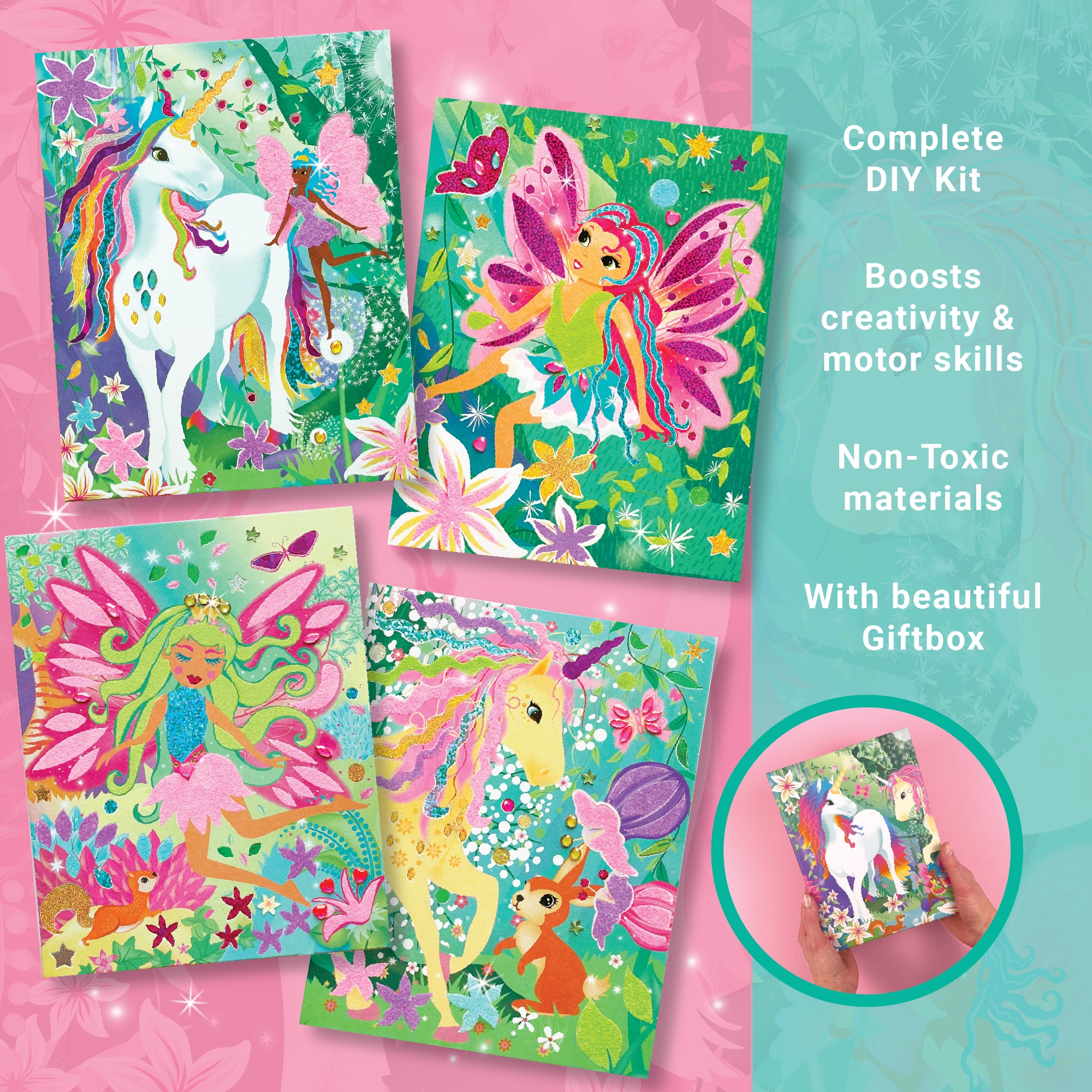 Magical Unicorns Sand & Foil Art Set