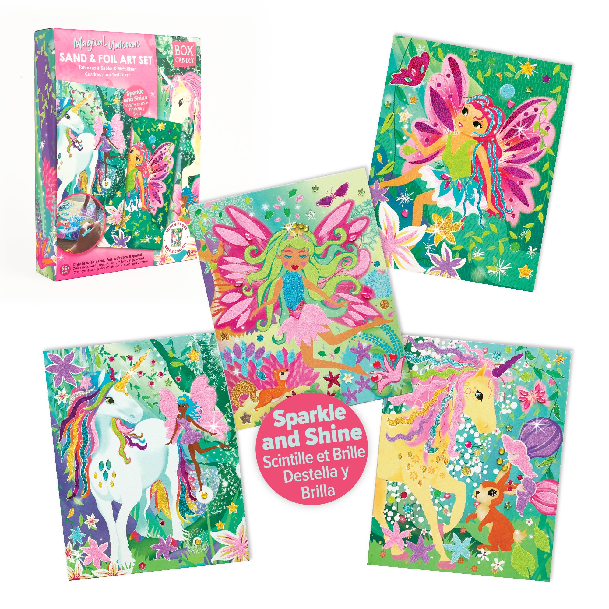 Magical Unicorns Sand & Foil Art Set