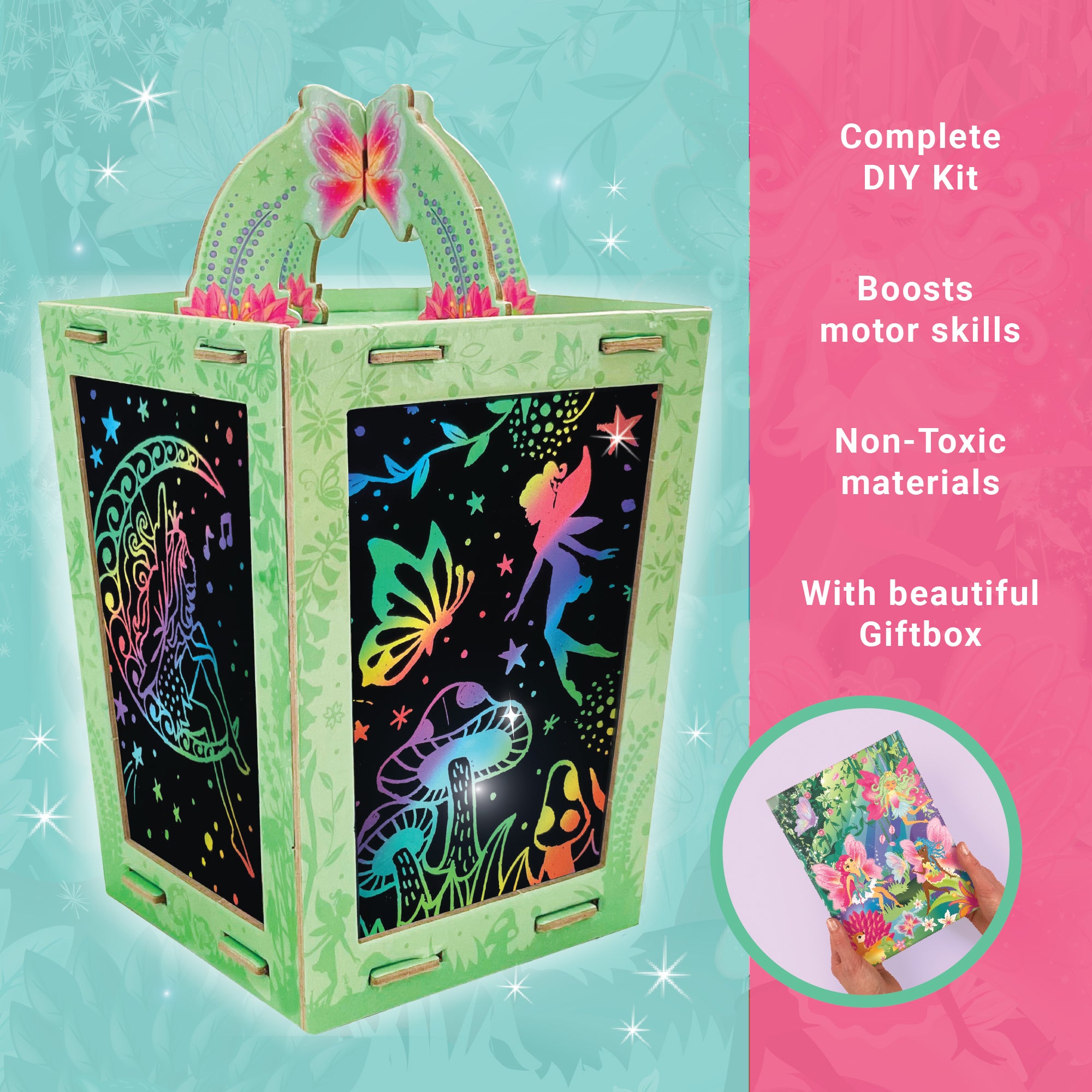 Twilight Fairy Lantern Scratch Art Set