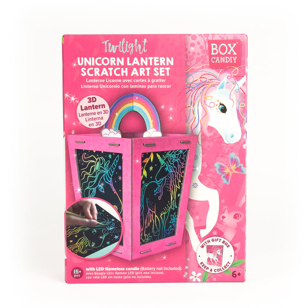 Twilight Unicorn Lantern Scratch Art Set