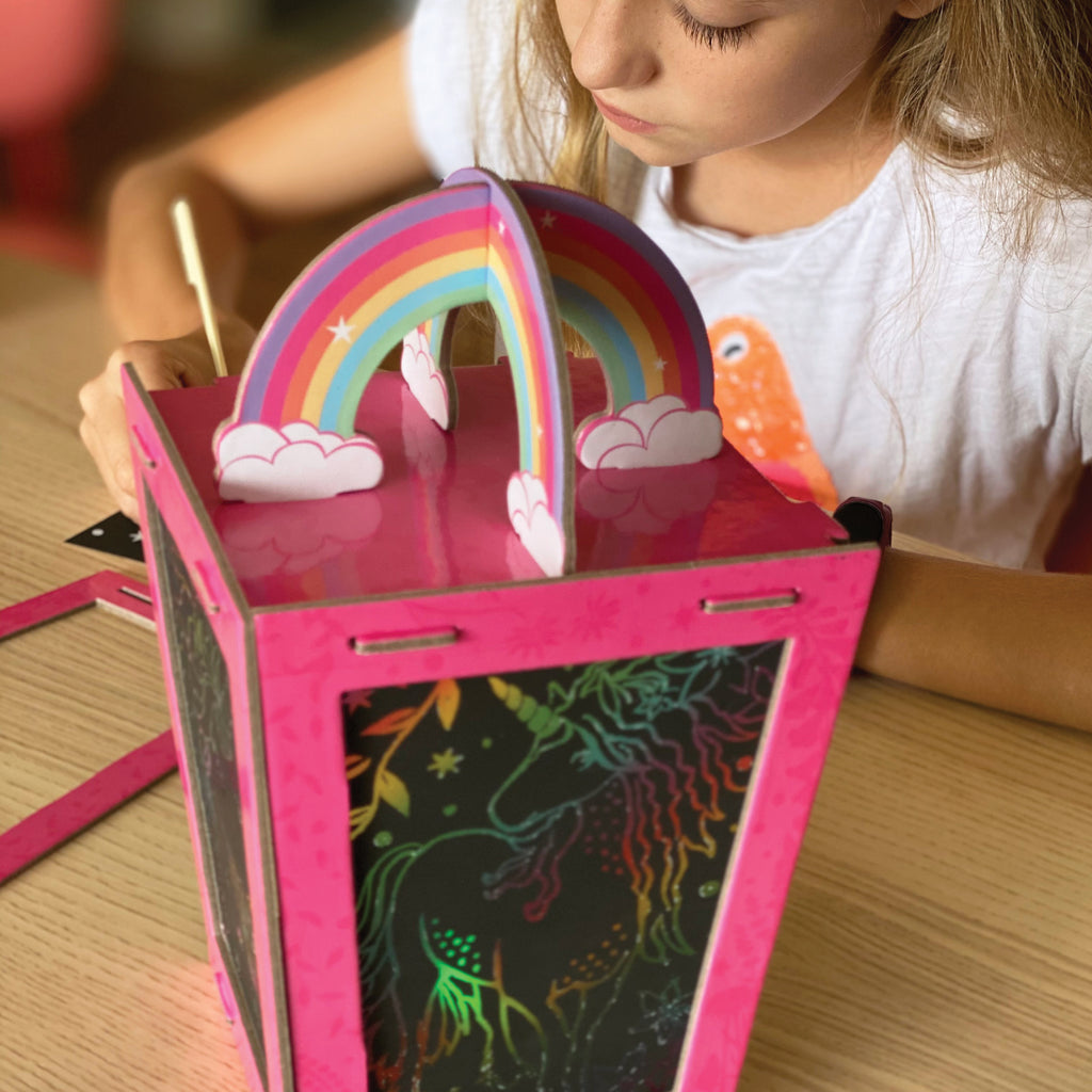 Twilight Unicorn Lantern Scratch Art Set