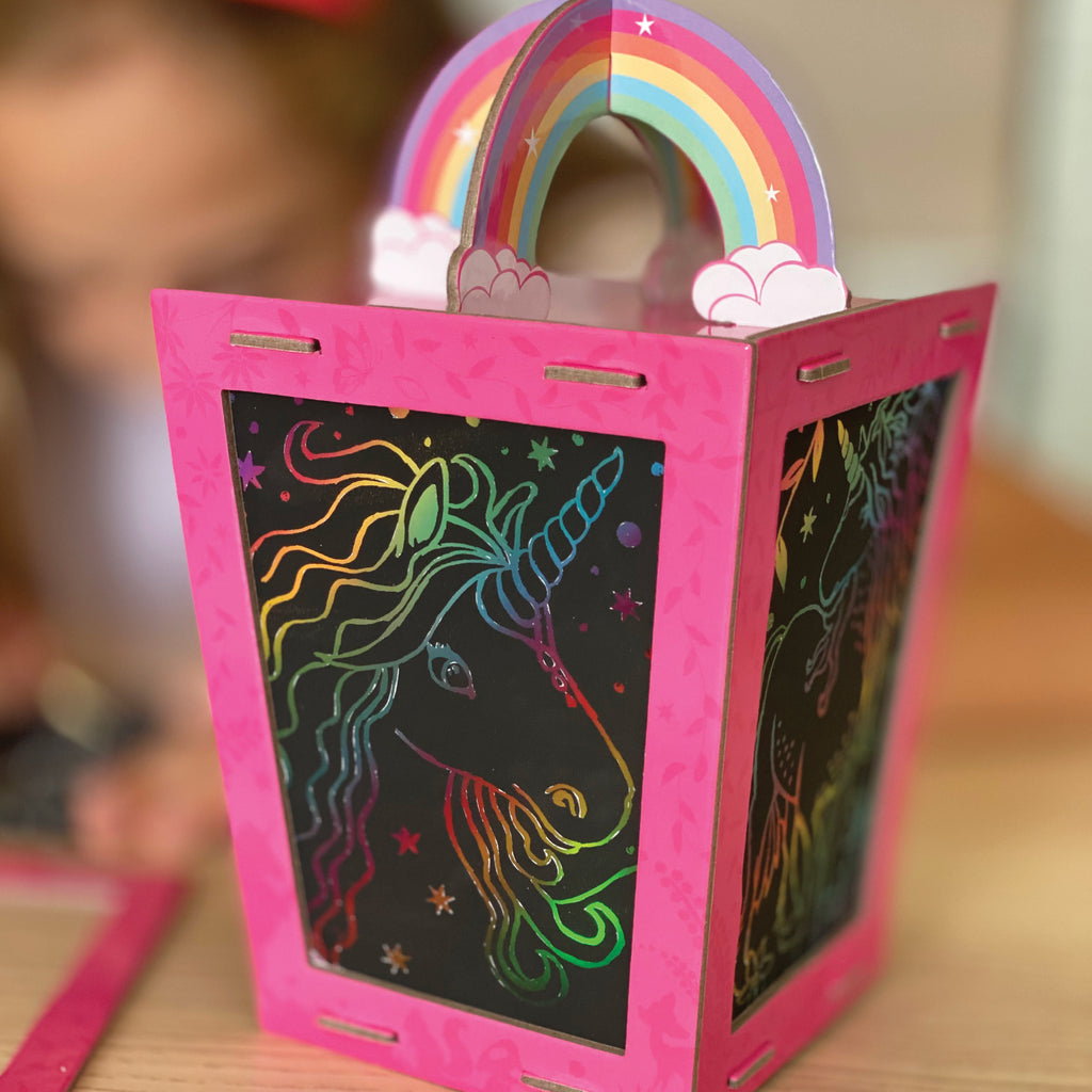 Twilight Unicorn Lantern Scratch Art Set