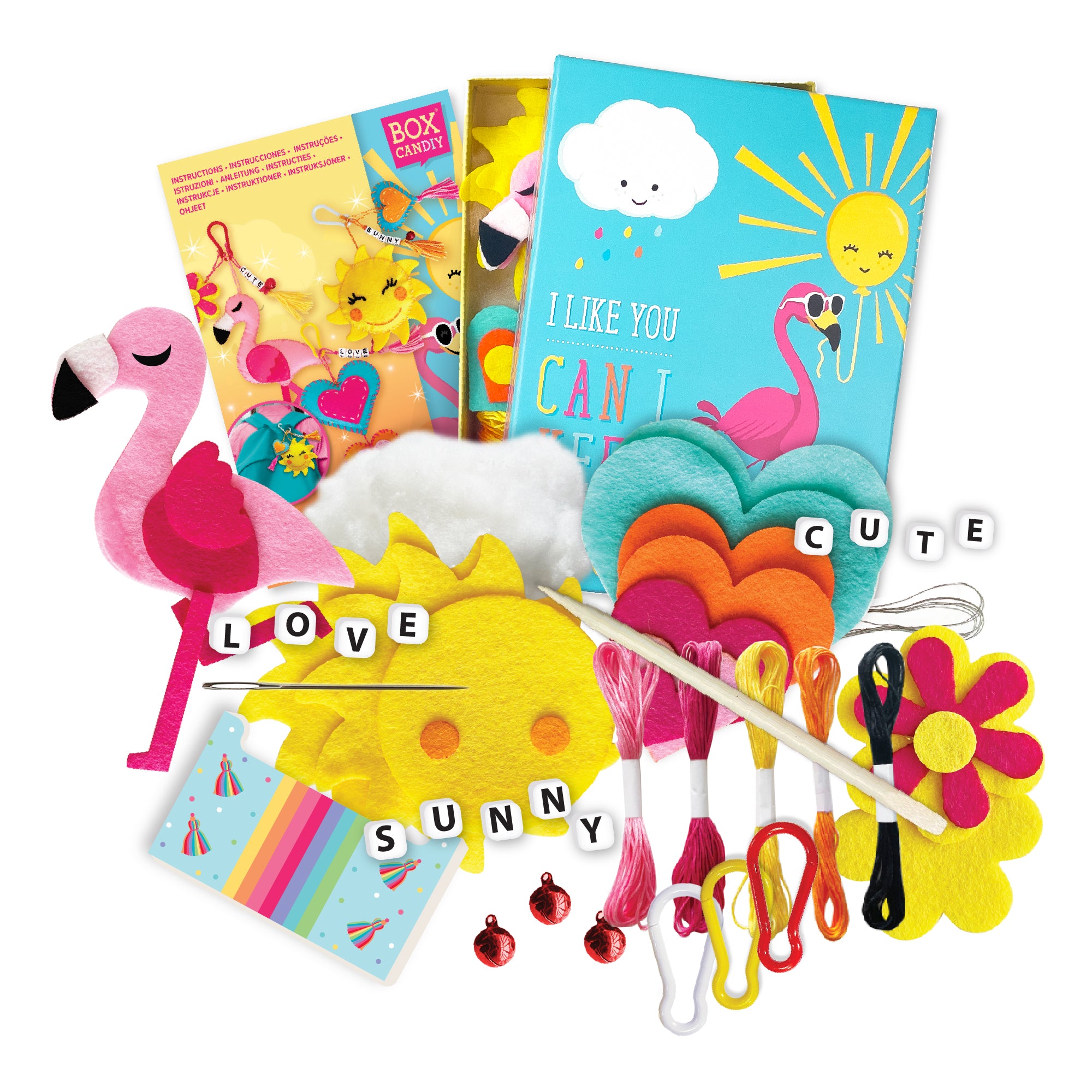 Deco Backpack Charms Felt Art Set