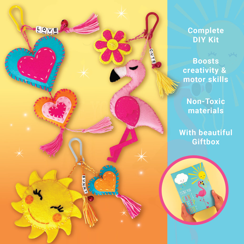 Deco Backpack Charms Felt Art Set