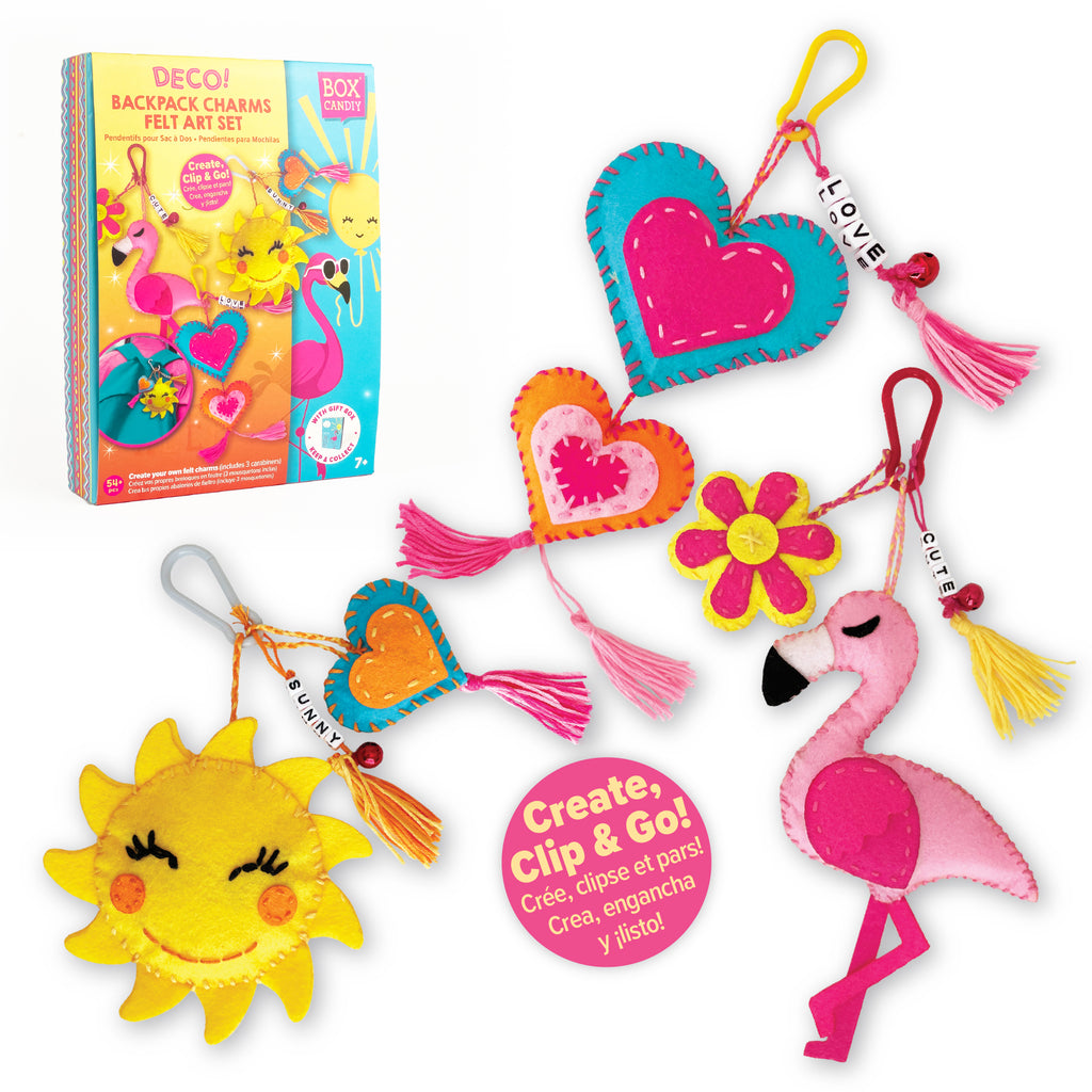Deco Backpack Charms Felt Art Set