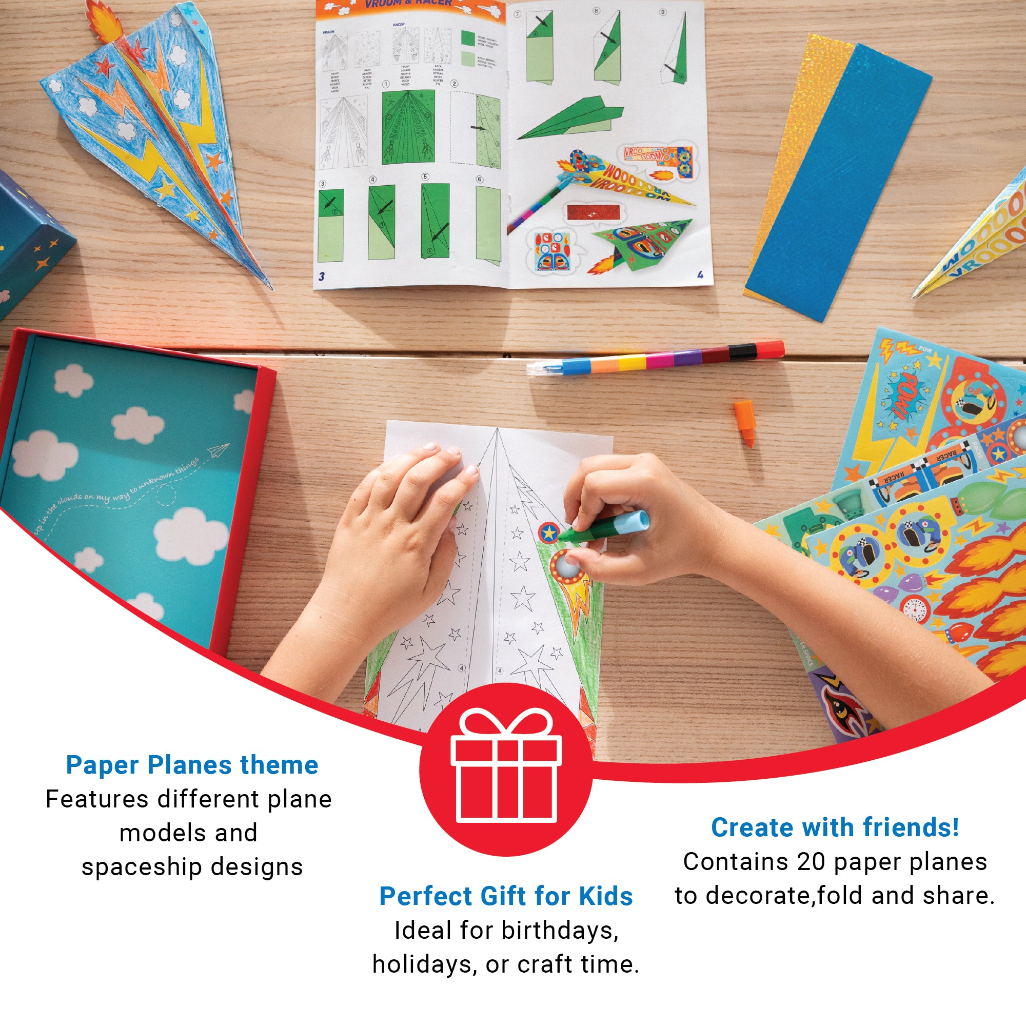 Paper Planes Colour-in Paper Planes