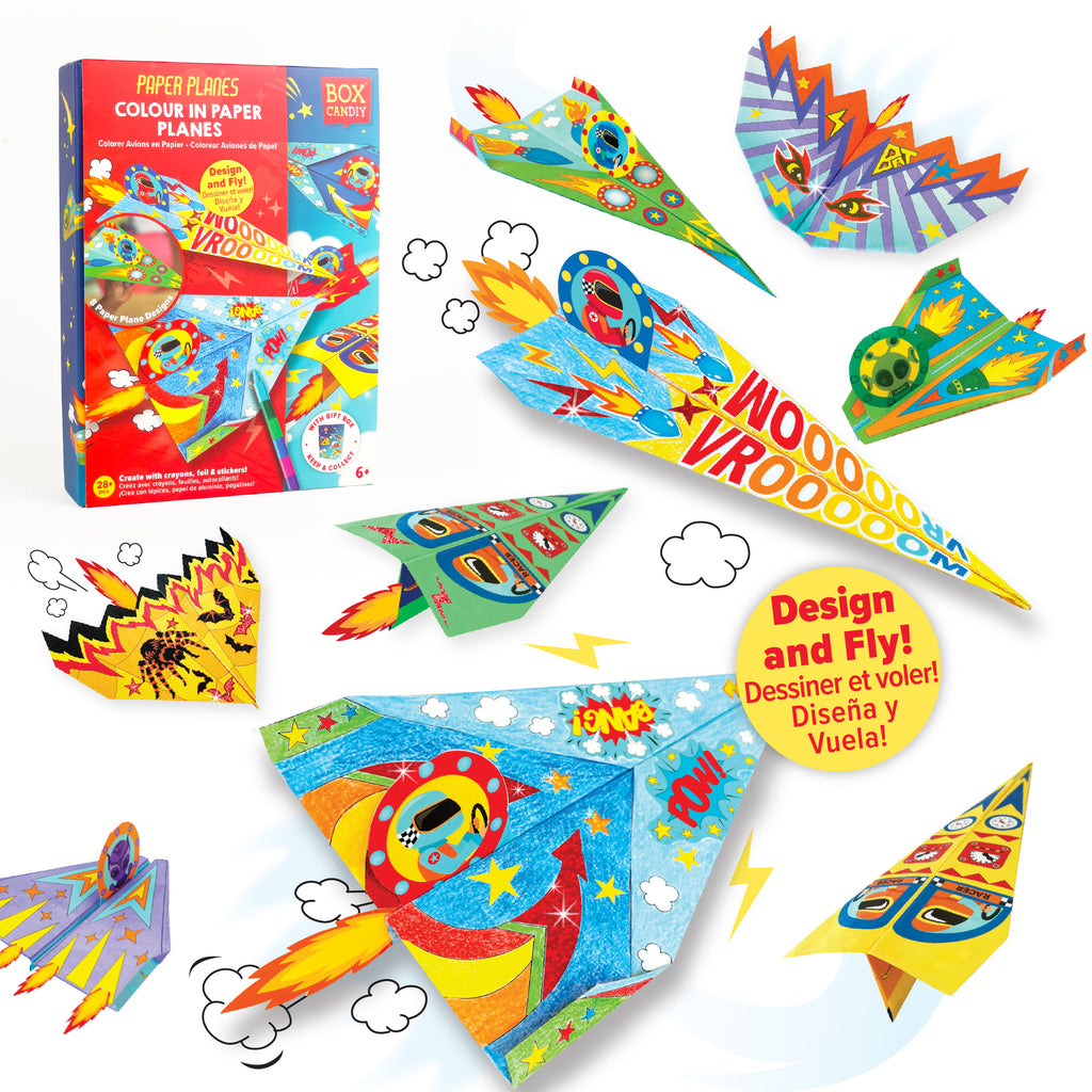 Paper Planes Colour-in Paper Planes